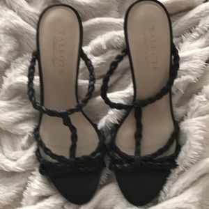 Talbots Black Mules